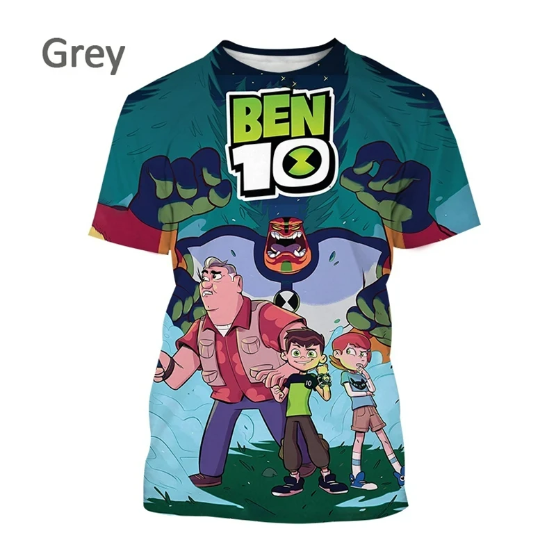 New Omnitrix Ben10 Cartoon Print T-Shirts For Men Women 3D Crew-Neck Short Sleeve Top Fashion Street Harajuku Kids Anime T Shirt