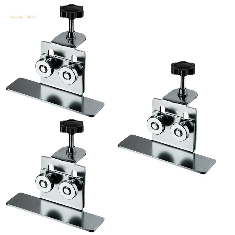 Cabinet Door Installation Positioner Hardware Jig Adjustable Length Stainless Dropship