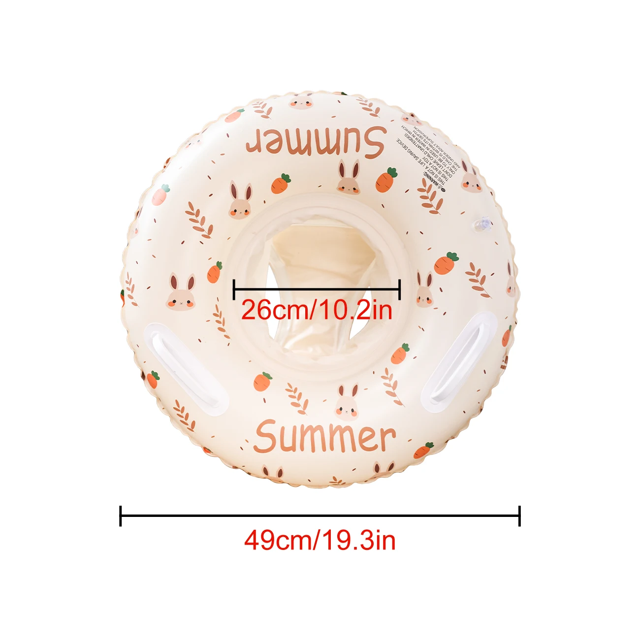 1PC Premium Inflatable Pool Float Ring - Quick-Dry Storage Pocket for Swimming, Sunbathing, Beach Parties