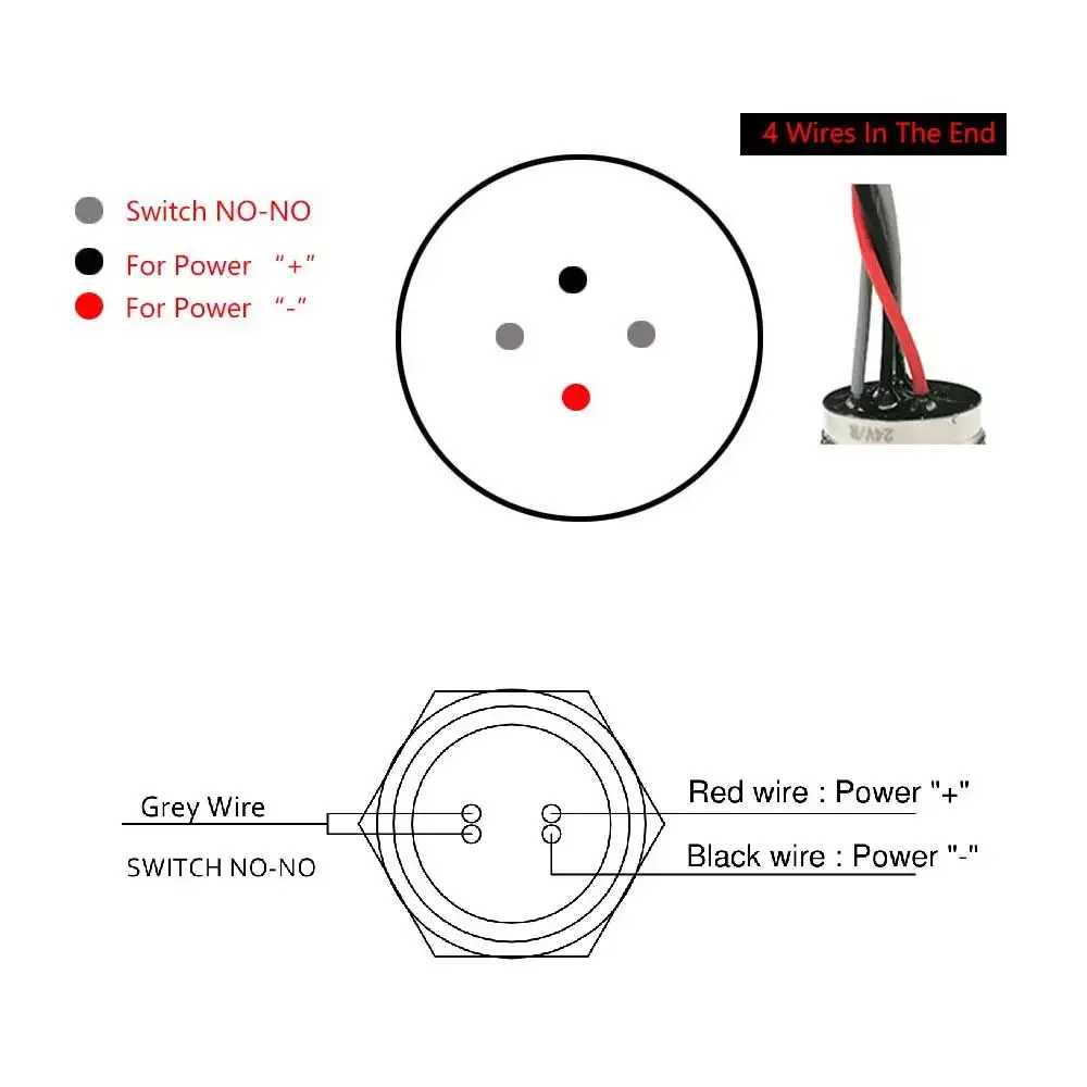 19mm 22mm 25mm IP68 lock type Red and green led Piezo Switch  5V 24V LED Light Stainless Steel Push Button