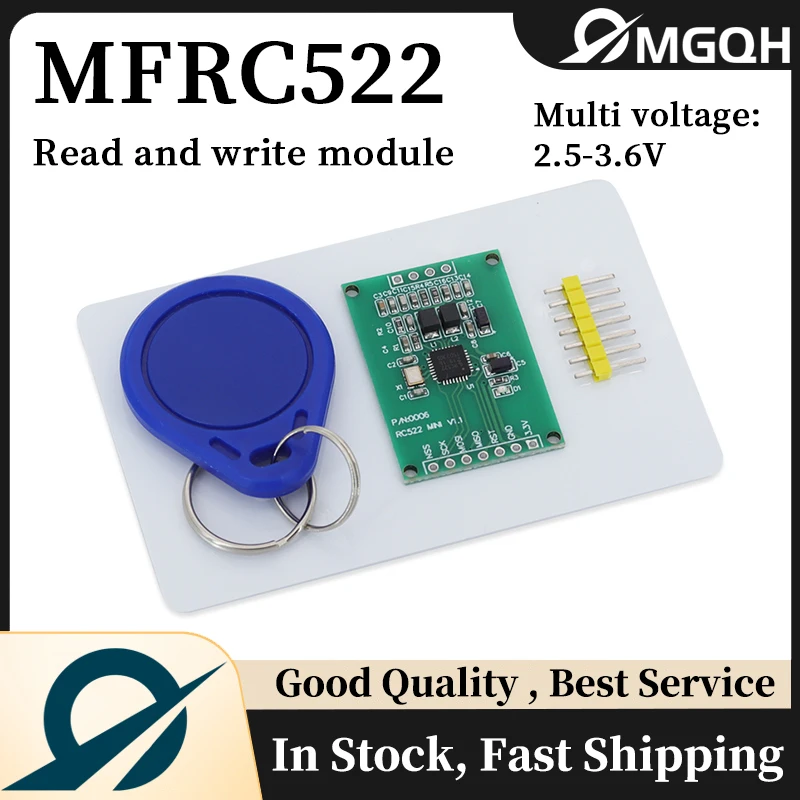 MGQH MFRC522 RC522 RFID радиочастотная индукционная IC-карта Модуль чтения и записи небольшого размера мини 13,56 МГц