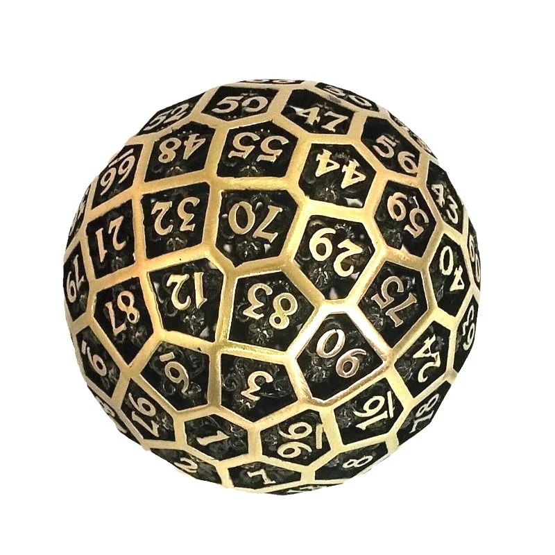 

Giant Hollow D100 Dice 100 Sided Polyhedral Dice for D&D, COC, TRPG, Dungeons & Dragons Tabletop Board Games