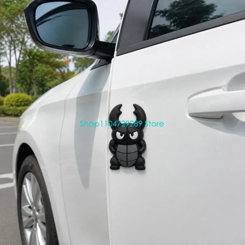 D8KE Adhesive Vehicle Door Bumper with Flexible PVC Construction, Prepared-Area Application for Everyday Contact
