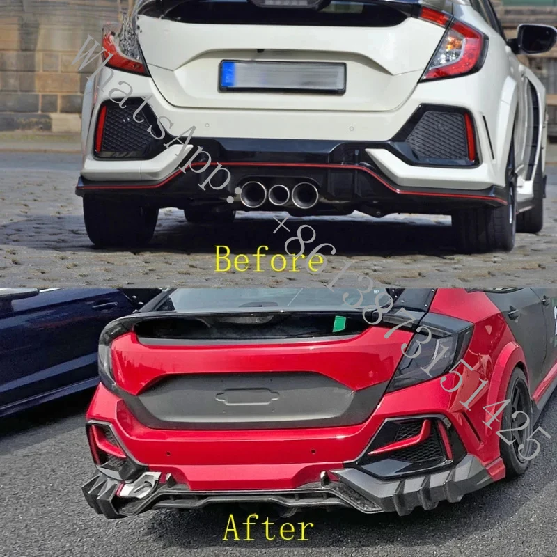 

Suitable FK8 Type R SAAR PP Rear Bumper Vent - Unpainted Ready-to-Spray Non-Destructive