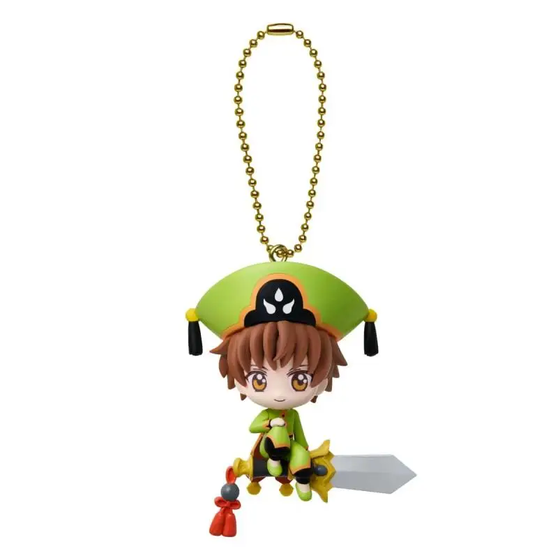 Bandai Cardcaptor Sakura Character Prop 3D Keychain Gashapon Bird Head Cane Favorite Version Star Wand Syaoran Li Keroberos