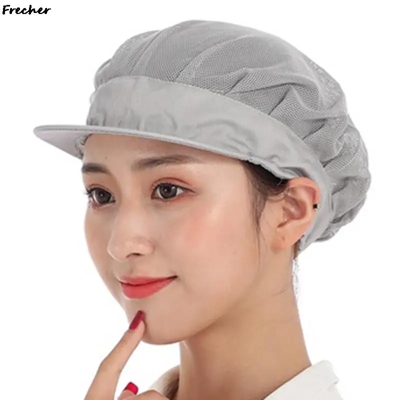 Breathable Workshop Hat Restaurant Kitchen Baking Cap Women Men Hair Cover Adjustable Belts Cooking Caps Working Hats Beanies