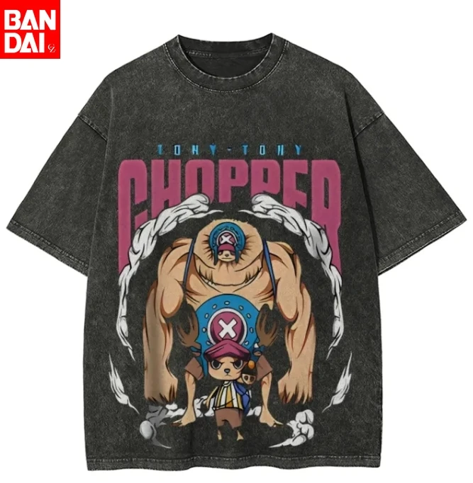 

2026 New One Piece Nico Robin Devil Child Kimono T Shirt Men 2026 Summer Vintage Acid Wash Oversized Tee Anime Streetwear