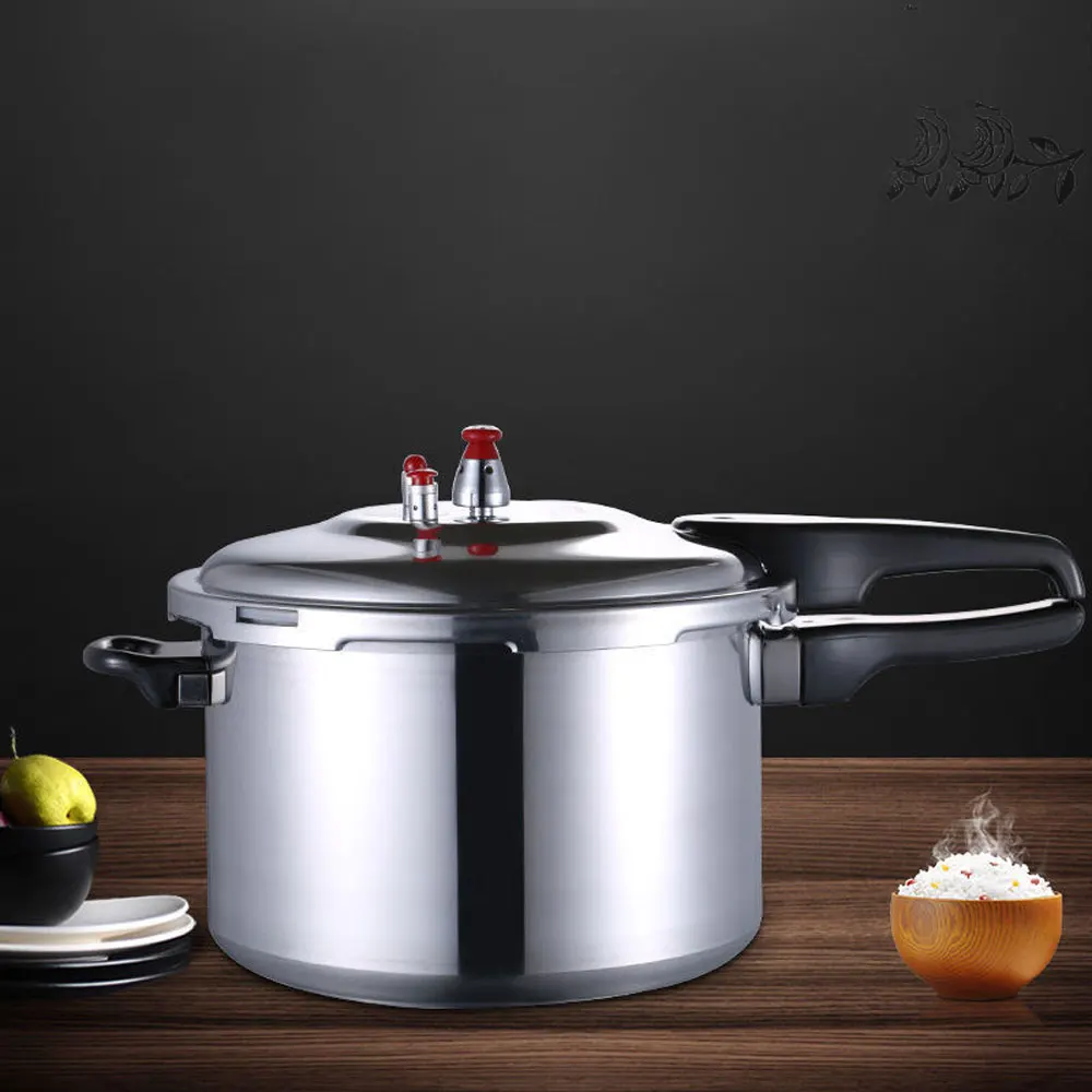 Aluminium Alloy Kitchen Pressure Cooker Gas Stove Cooking Energy-saving Safety Protection Outdoor Camping Cookware