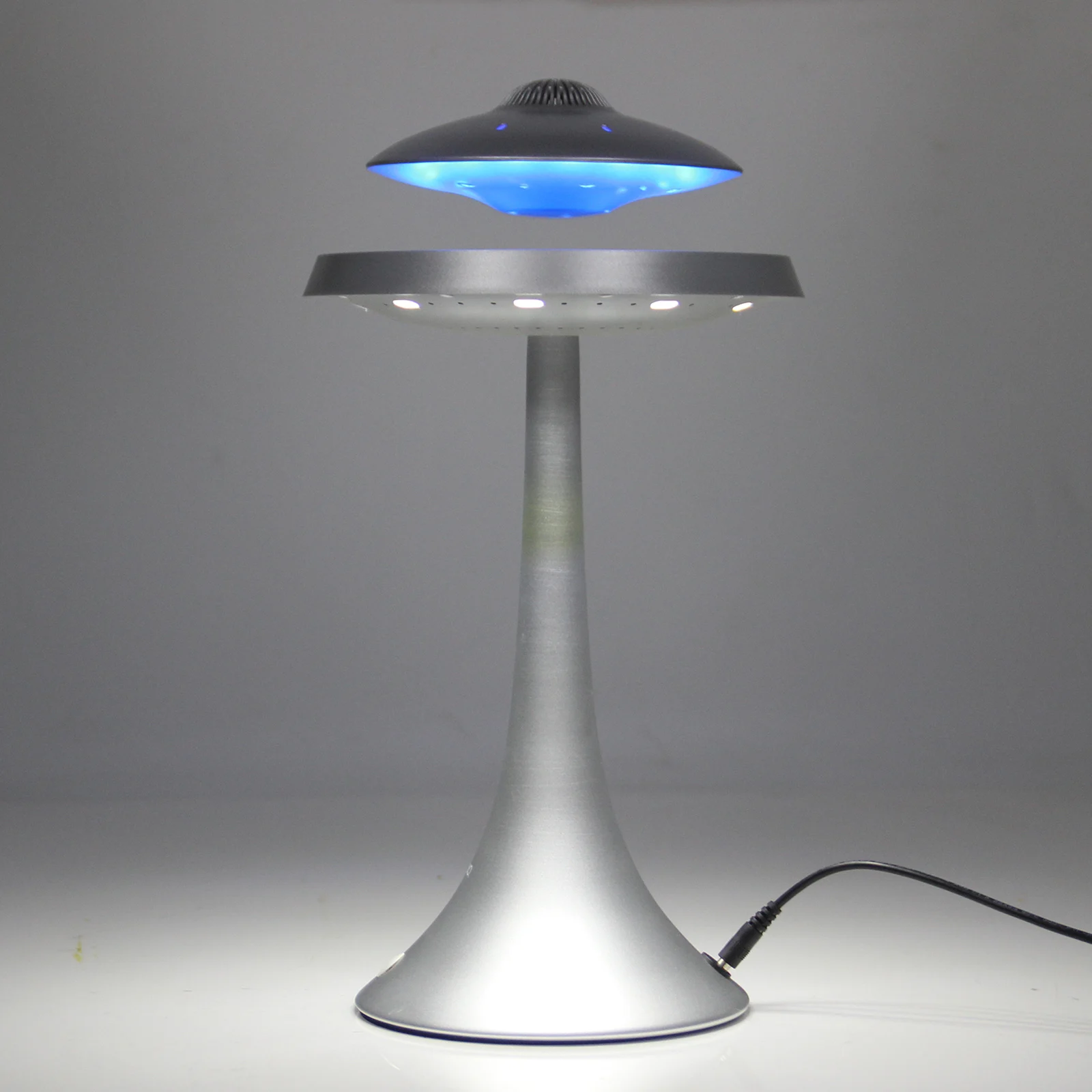 Imagem -03 - Levitating Magnetic Flutuante Ufo Speaker com Rgb Cor Table Lamp Table Lamp Night Light