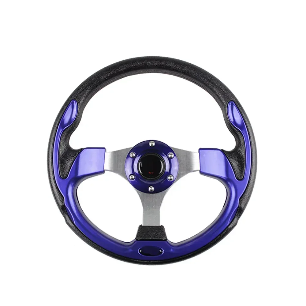 320mm/13Inches  Universal Pu Steering Wheel High Quality and Durable with Horn and Logo Car Sport Steering Wheel Racing