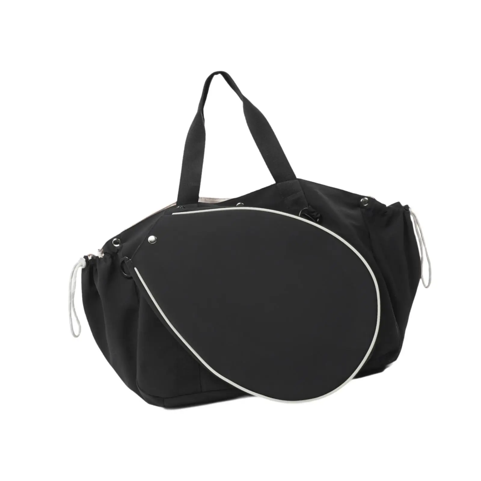 

Сумка для пиклбола из нейлона и полиэстера с регулируемым ремнем, спортивная сумка для бадминтона, женская сумка для хранения с отделениями для организации вещей