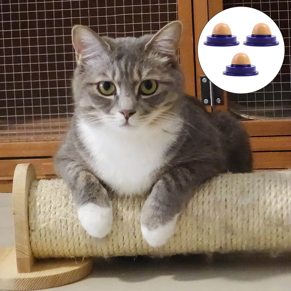

3pcs Cat Licking Ball Catnip Snack Hairball Relief Natural Mint Treats Cats Chew Cat Candy Catnip Ball