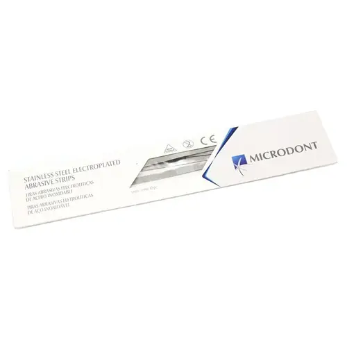 Imagen 2 del producto 12 unids/set tiras de palo de Pulido de metales Dental superficie de lijado chapada en alúmina materiales de laboratorio de dentista de doble cara individual