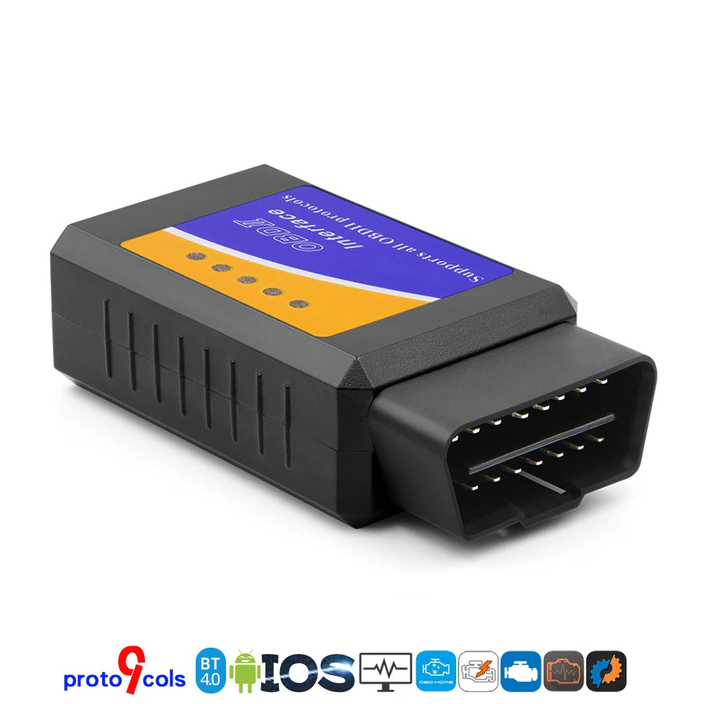 ELM327 Diagnostic Adapter Bluetooth 4.0 Auto OBD Scanner Code Reader Car Tool Mini ELM 327 for Android IOS All OBD2 Protocol