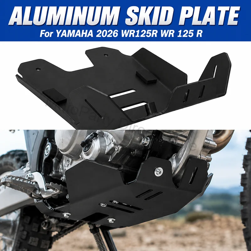 Image of Für YAMAHA 2026 WR125R WR 125 R ALUMINIUM Motorrad-Schutzplatte, Rahmenschutz, Motorabdeckung