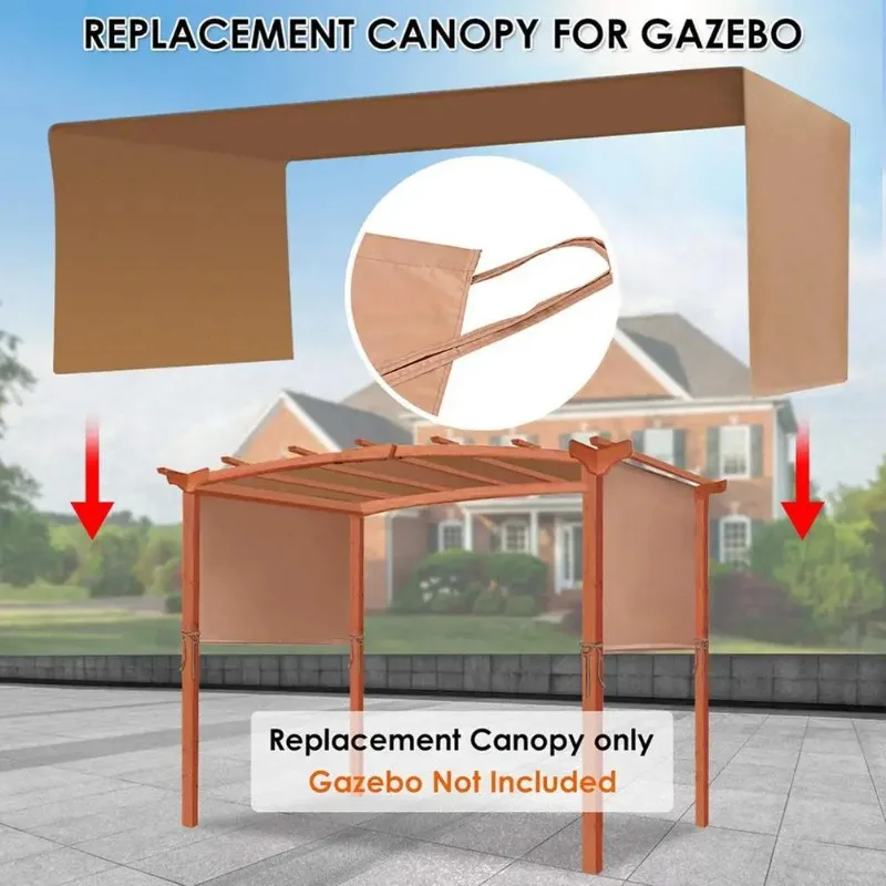 210D/420D Canopy Cover Durable Outdoor Garden Canopy Replacement Cover Awning Sun Shade Universal for Balcony Pergola Structures