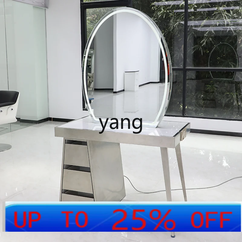 

lmm barber shop stainless steel mirror table hair salon perm and dyeing hair salon special mirror beauty salon