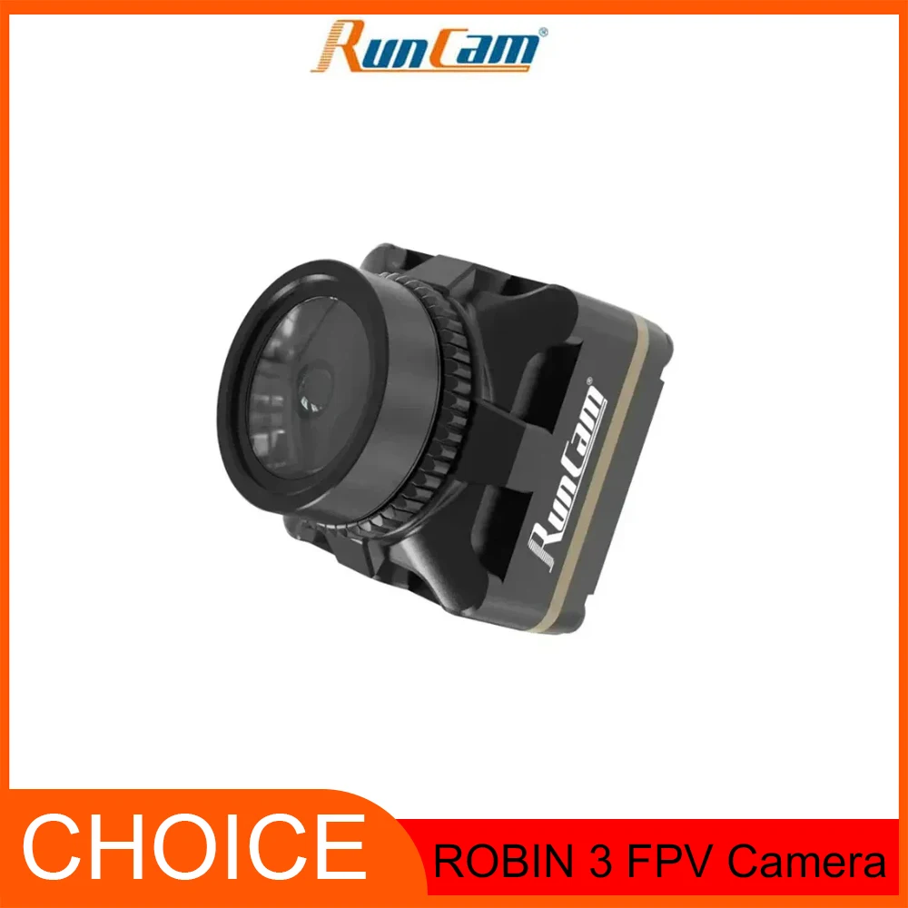 

FPV-камера RunCam Robin 3 — 1200 ТВЛ, 5-23 В постоянного тока, соотношение 4:3, 5,3 г, 19x19x19 мм, с низкой задержкой для гоночных дронов