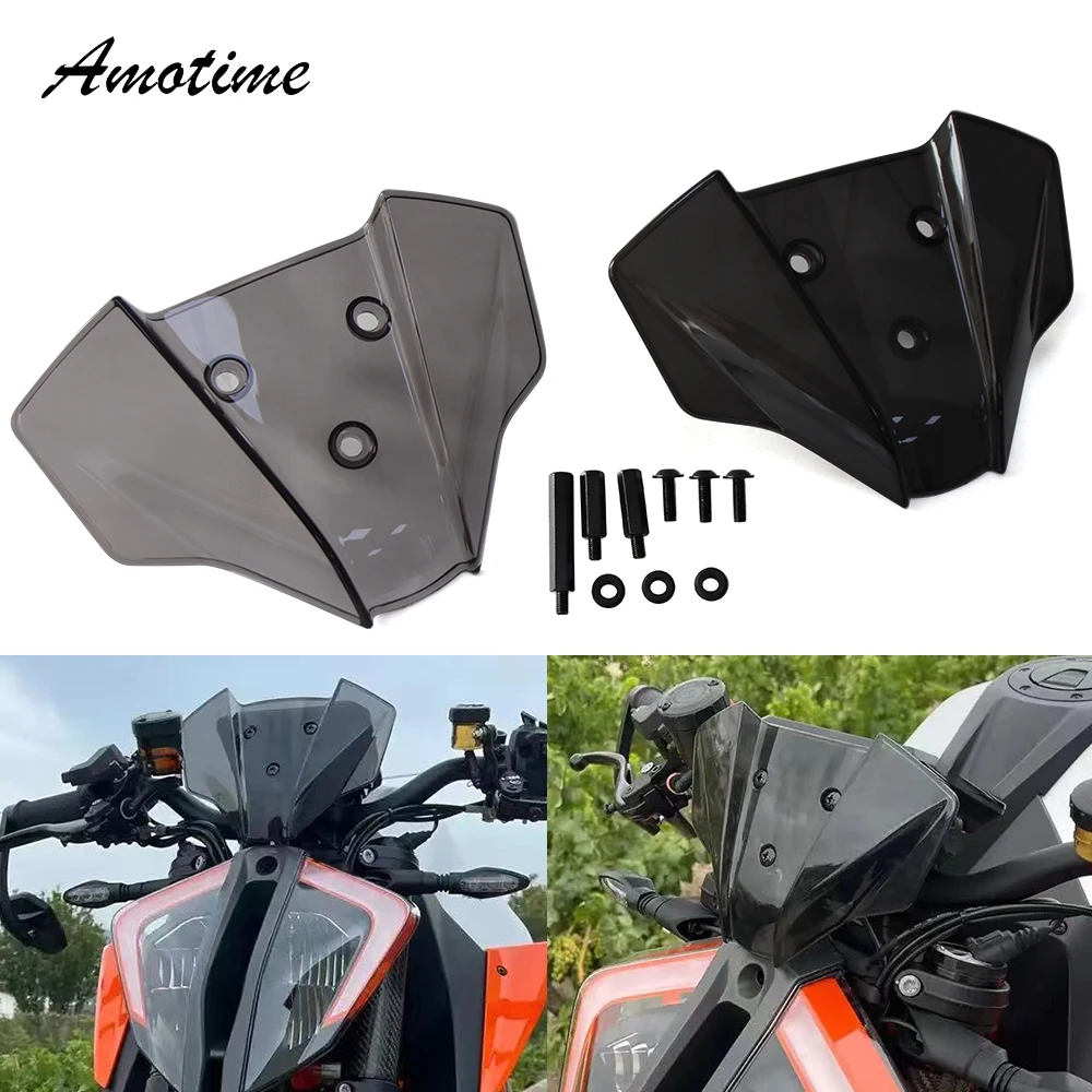 For 1290 SuperDuke R /  RR /  EVO Windshield Flyscreen For 1290 Super Duke R 2020 2021 2022 2023 2024 Motor Windscreen Guard