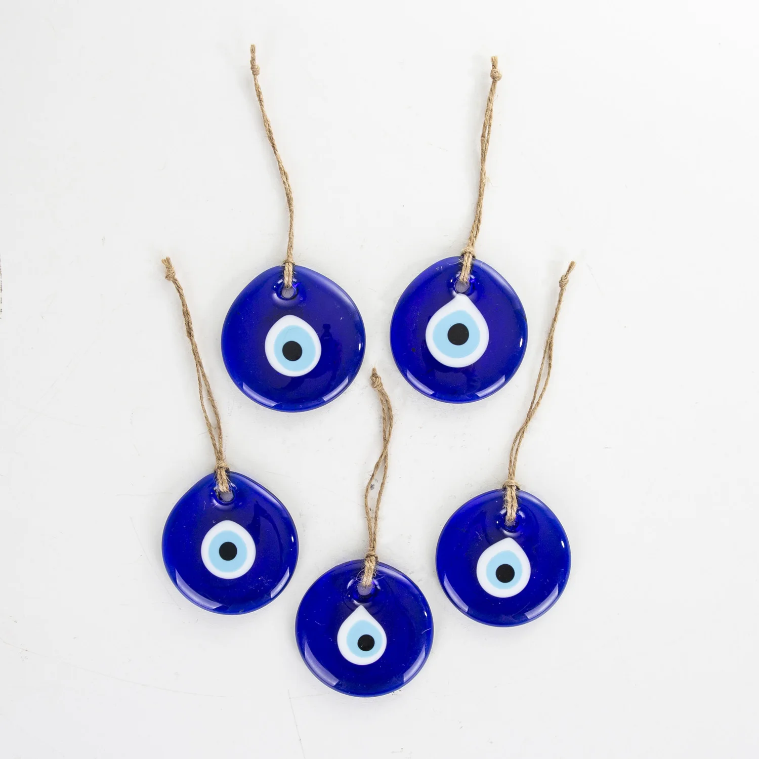 5 pcs glass evil eye bead 7,5 Cm