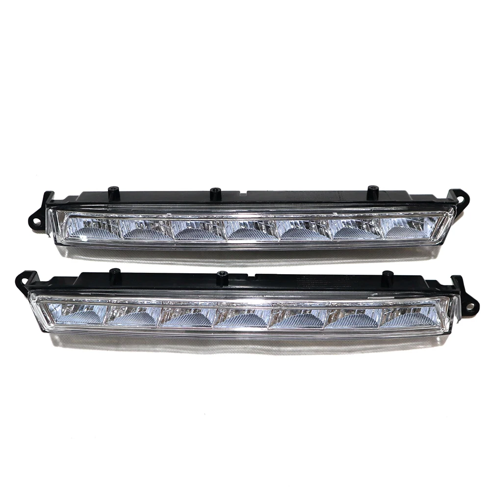 Convenient For Mercedes-Benz X164 Gl320 Gl350 Gl450 Gl550 2007-13 Fog Lights ABS+LED Black Clear Front Front LED Left