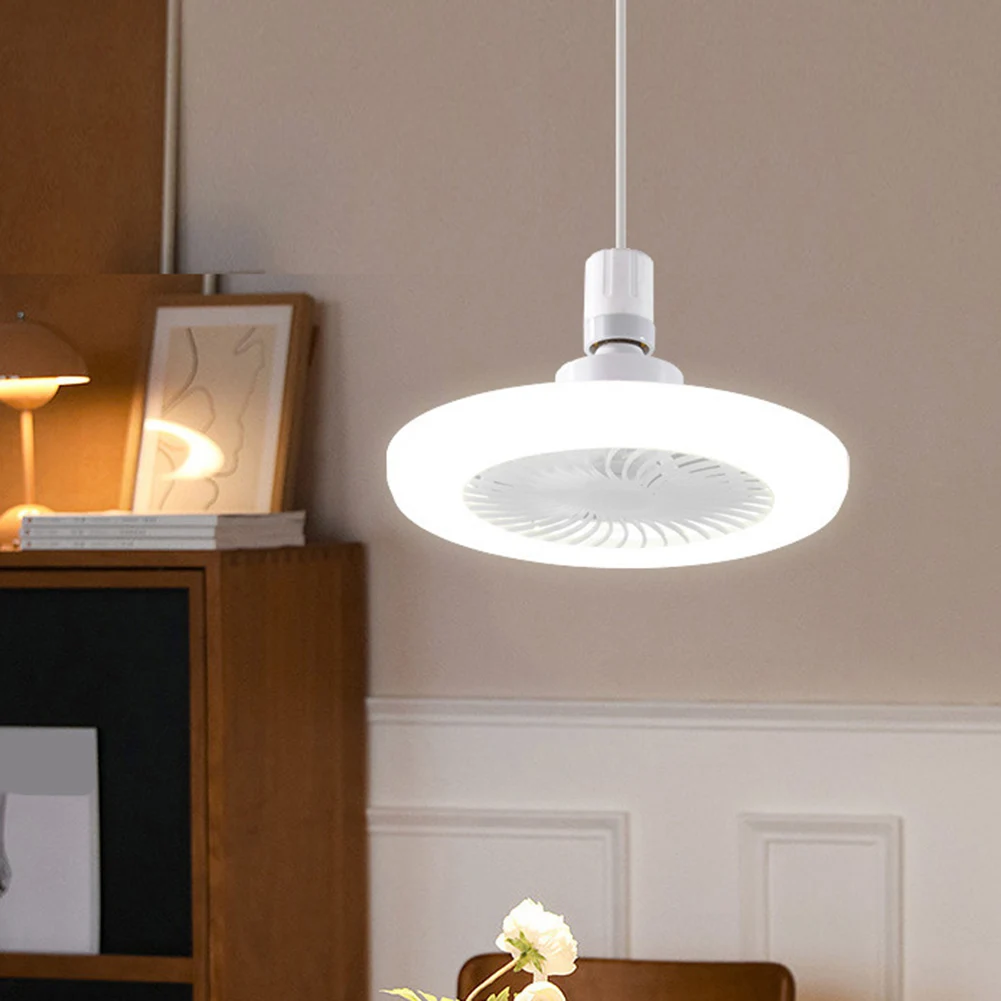 

E27 бытовой энергосберегающий вентилятор, лампа для гостиной, винт с дистанционным управлением, вентилятор, основание освещения, спальня, гостиная