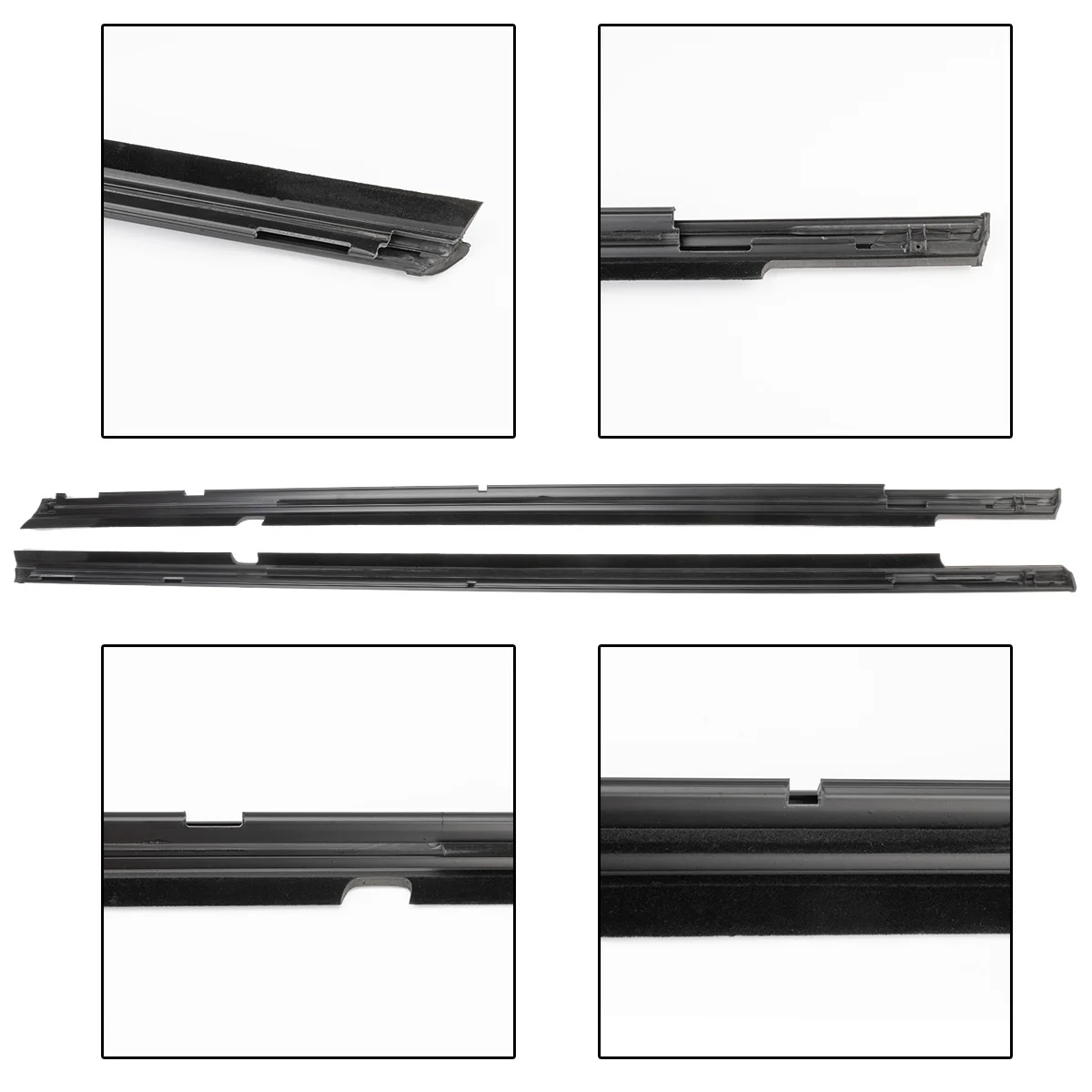 4Pcs 5727A005 5727A006 5757A017 For Mitsubishi Lancer CY CX For Fortis Evo Outside Window Glass Rubber
