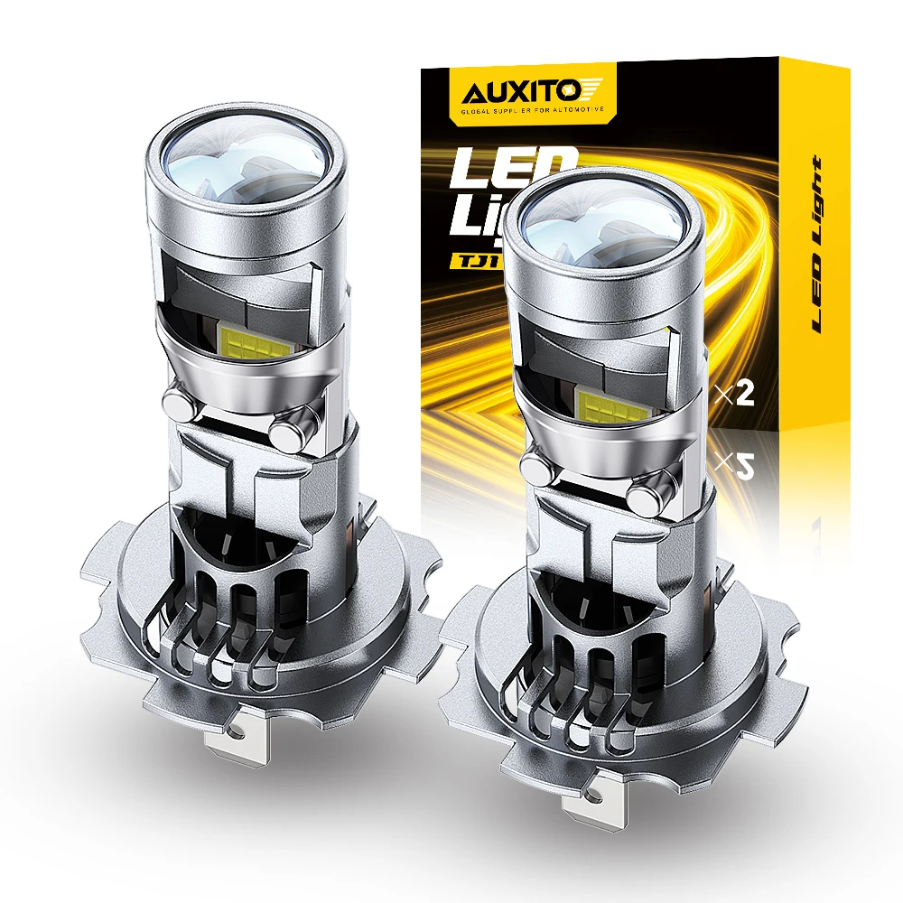 

AUXITO 2Pcs Car H7 LED Headlight Bulb 6500K White H7 Projector LED High Low Beam For Left-Hand Drive Car Driving Headlamp 12V