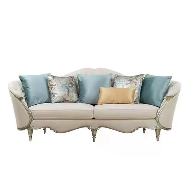 

American style, light luxury style buckle, fabric, sofa, villa