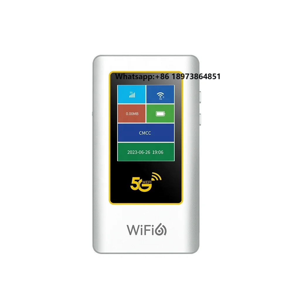 

HG6877 5G Pocket WIFI 5G+WIFI 6 Dual Band 5000mAh Mobile Hotspot Router