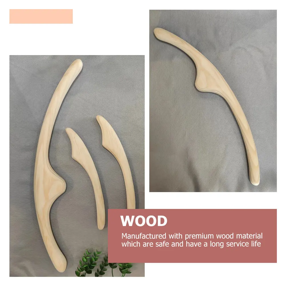 

Wooden Massage Wand Handheld Facial Body Shaper Comfortable Stimulate Circulation Firms TonesShapes
