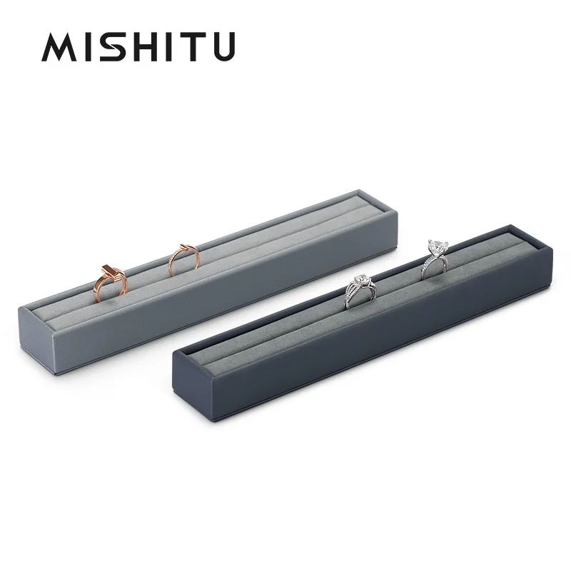 MISHITU Premium PU leather rings display stand window display jewelry display props rings jewelry home storage