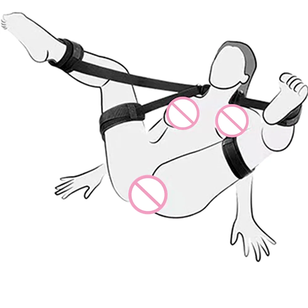 Bdsm عبودية مجموعة ضبط النفس الشبقية ملزمة الجنس القسري سبليت الساق الأشرطة الرقبة المعصم SM الجنس لعب للمرأة الأزواج المنتج