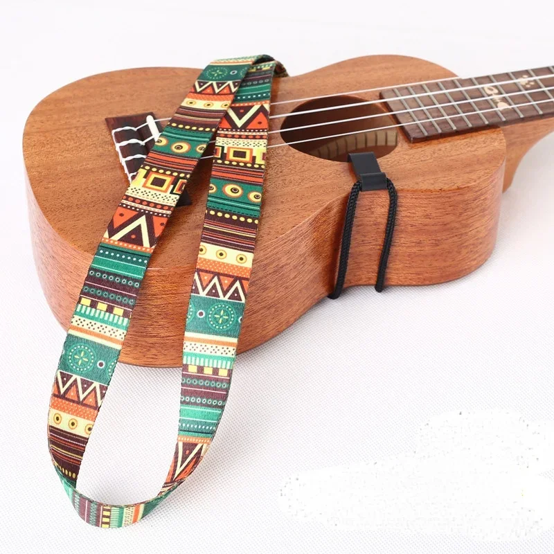 Nylon Ukulele Strap Smooth and Comfortable Ethnic Guitar Strap is Suitable for 21, 23 and 26 inch Ukuleles