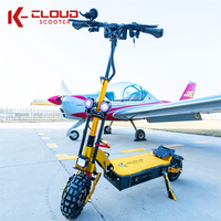 K6 China Stock 6000 W Double Tout-terrain engine electric scooter 60 V 38Ah 11-inch Battery Foldable scooter with shock absorber