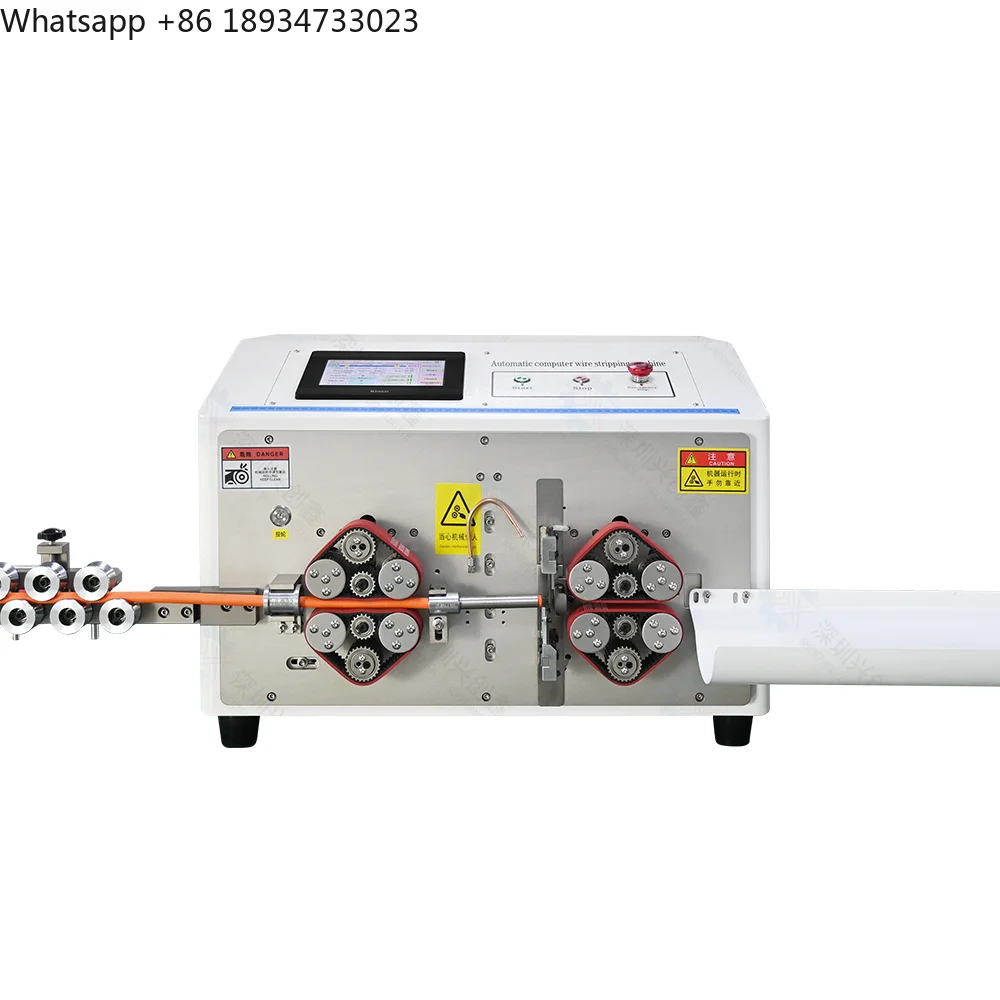 Automatic 70mm2 Wire Charging Cable Wire Stripping High Voltage Battery Cable Cutting and Atripping Machine