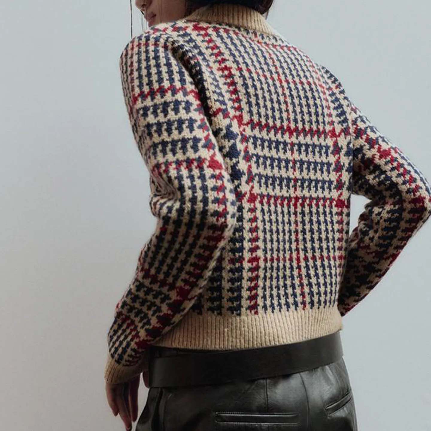 Faionable Long Sve Knitted Sweater Versatile Daily Wear Autumn 2025 Women's Loose Fit Knitwear round Ne Coat Sle