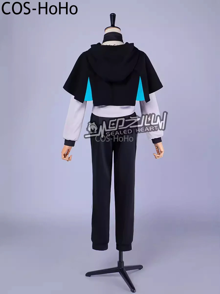 COS-HoHo Genshin Impact Xiao Game Suit Cool Handsome Uniform Cosplay Costume Halloween Carnival Party Role Play Outfit