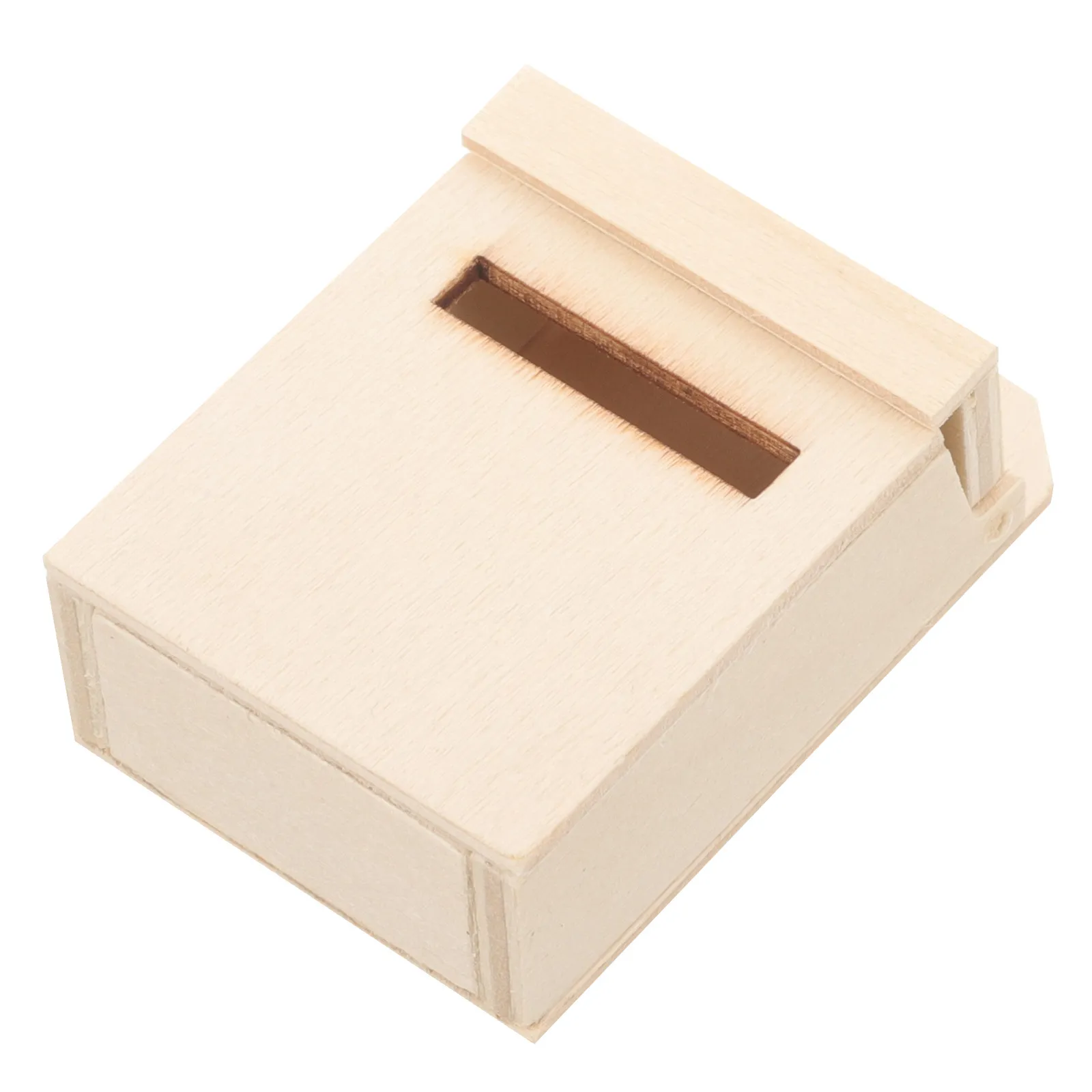 

Миниатюрный деревянный почтовый ящик для дома, милая мини-мебель, маленький почтовый ящик, товары для декора своими руками, модель миниатюрного почтового ящика