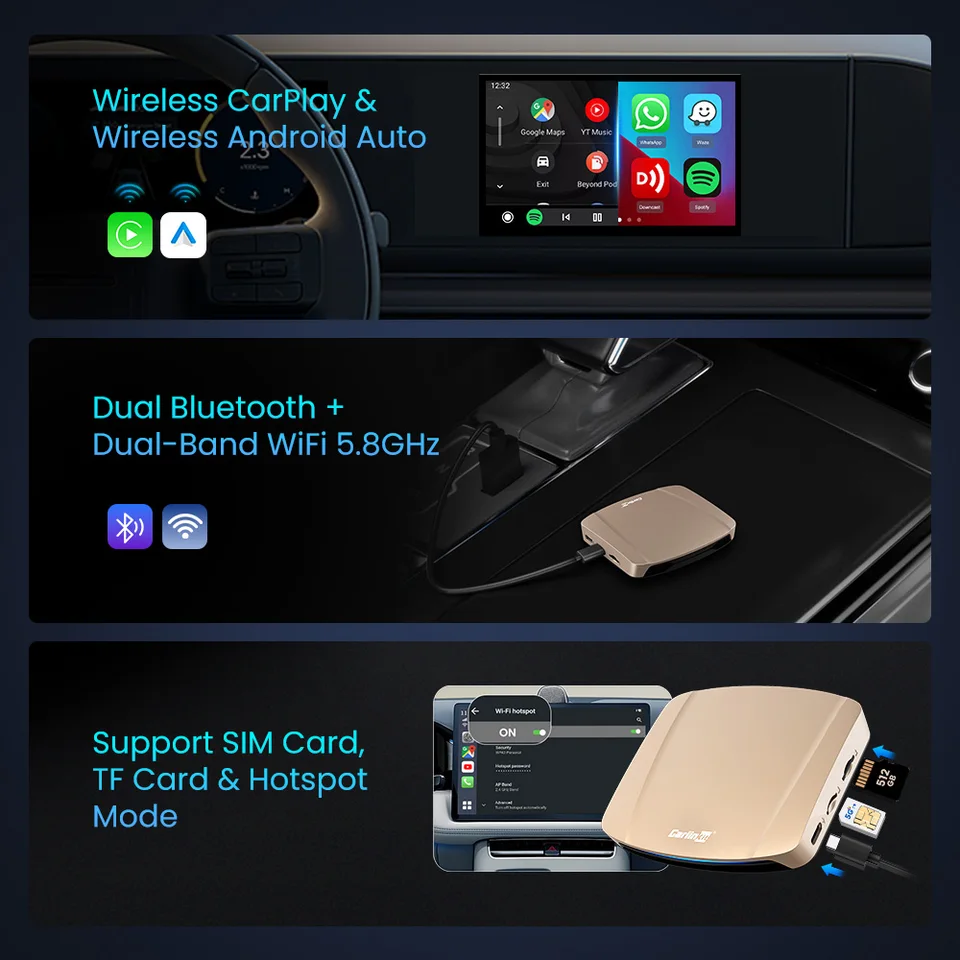 CarlinKit CarPlay Aiボックス Android 15.0 対応