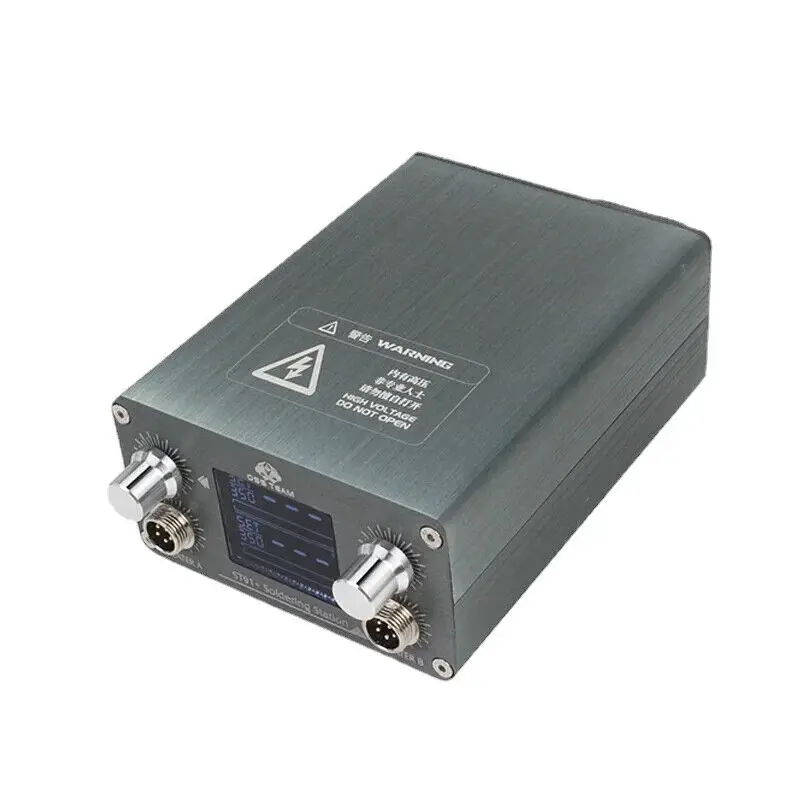 OSS TEAM ST91+ Soldering Station 2 handles Intelligent Constant Temperature Soldering Station/Automatic Sleep/PID Control