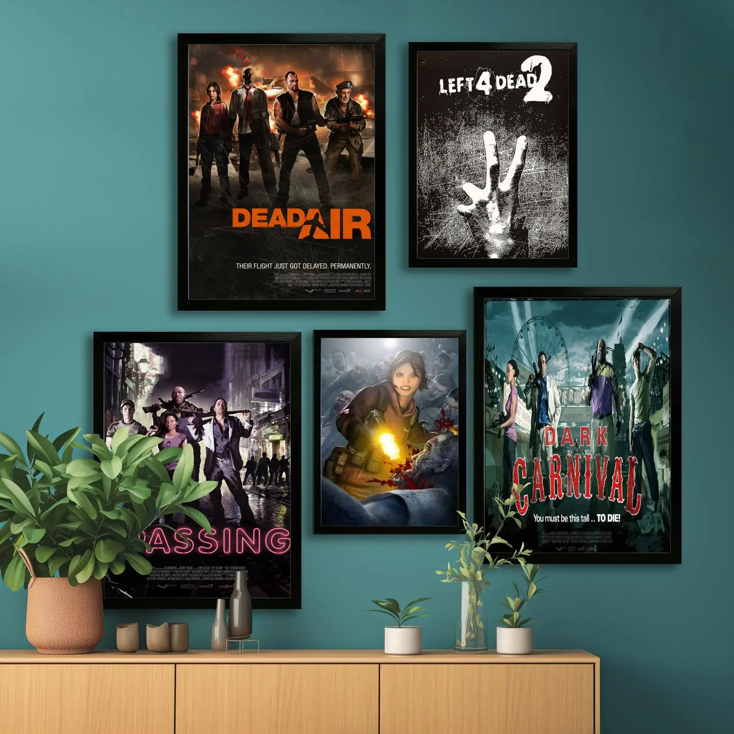 ملصق فني من القماش لعبة فيديو Left 4 Dead 2، لوحة فنية جدارية، طباعة صور، عائلة حديثة، ديكور غرفة النوم، ملصقات، لوحة زخرفية