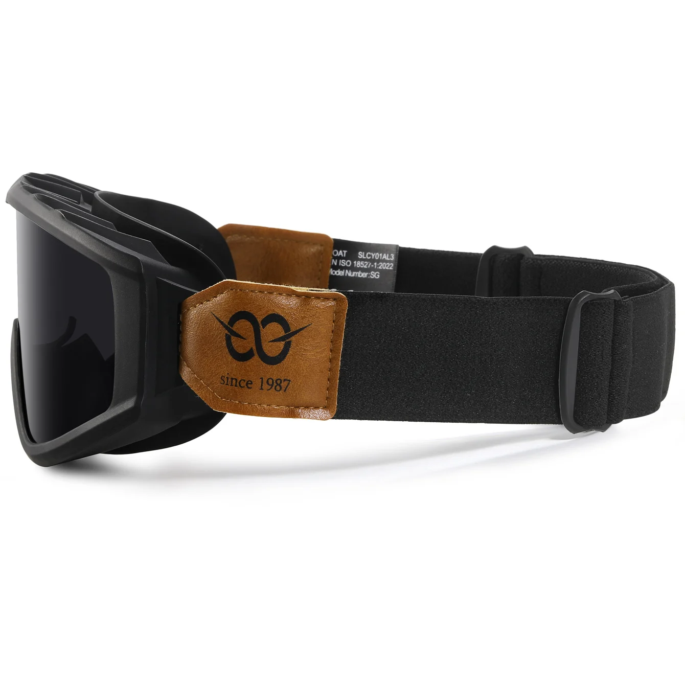 Anti-Beschlag-Motorradbrille für Herren und Damen, modische, winddichte, verstellbare Motorradbrille mit Gurtband für Männer und Frauen – Detail 5