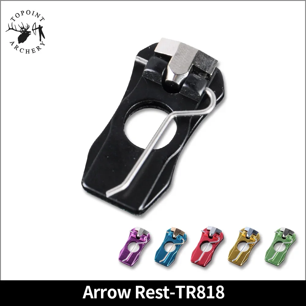 TR818 Archery Arrow Rest Aluminum Alloy CNC Arrow Bracket Right / Left hand for Recurve Bow Hunting Shooting Outdoor accessory