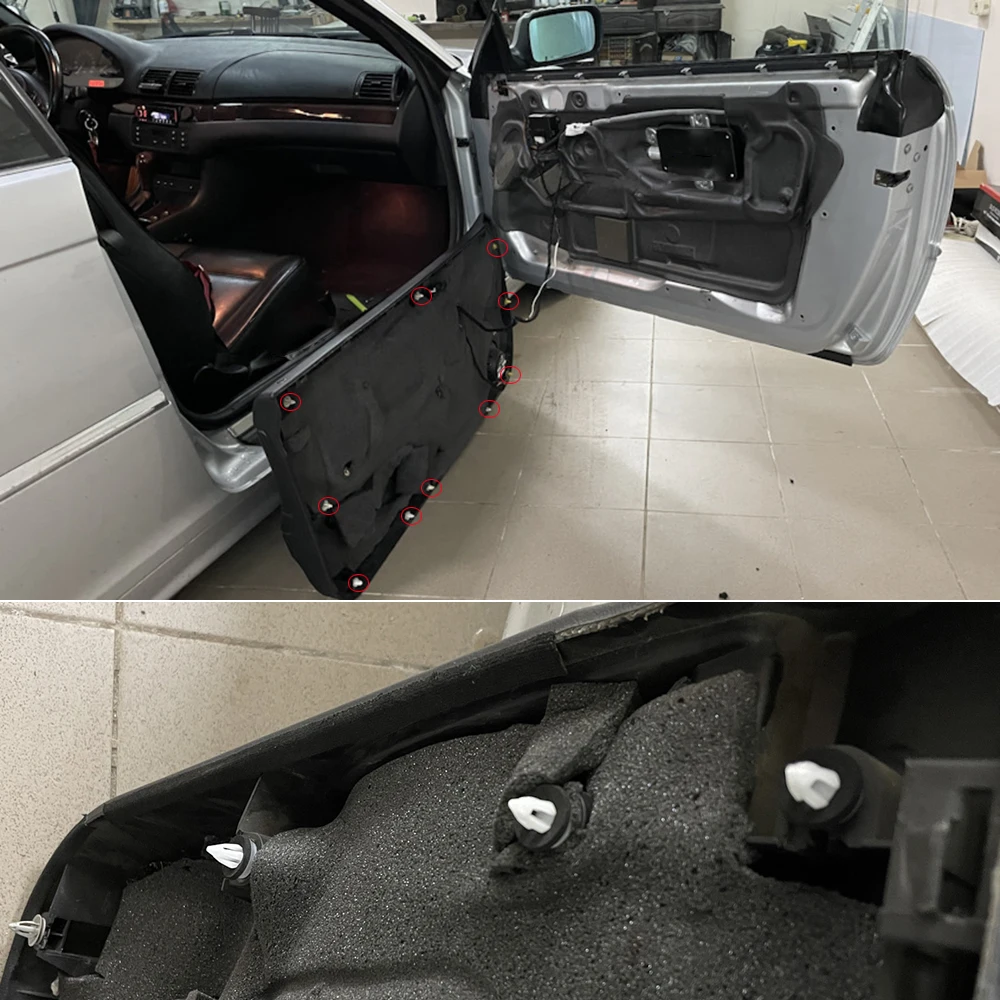 Für BMW X5 E53 2000-2003 2004 2005 2006 Auto Vorne Hinten Tür Karte Panel Nieten Fascia Futter Trim Clip ersatz 51418224768