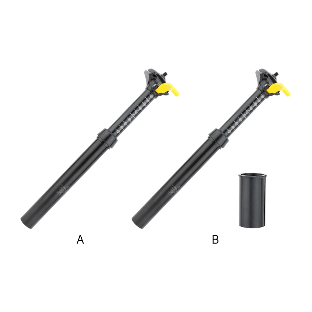 Black Precise Fit Mountain Bike Telescopic Seat Rod Enjoy Tailor-Made Riding Experience Durable