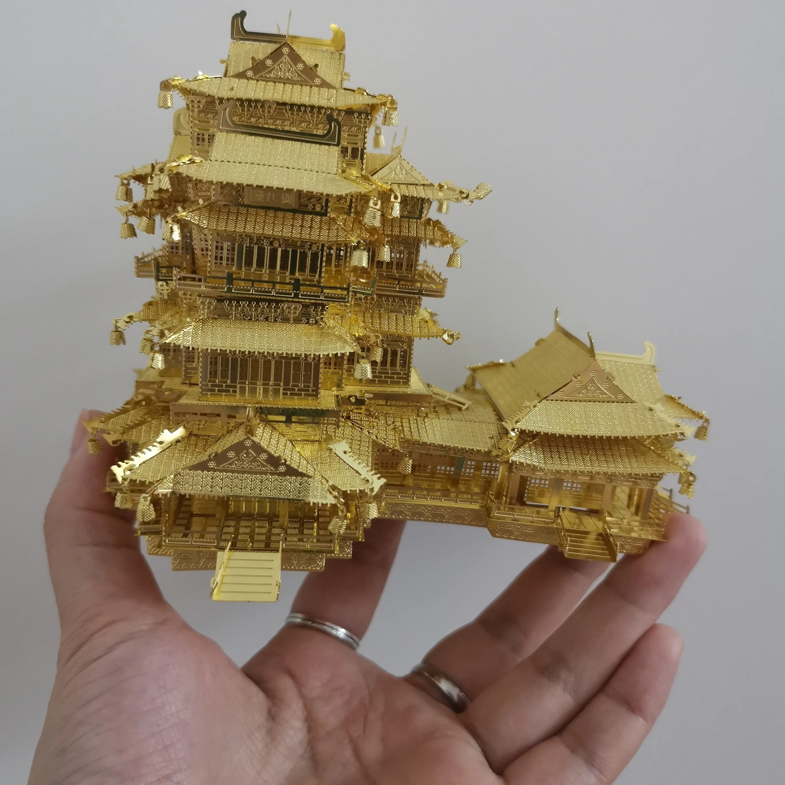 Yuejiang Tower model 3D Metal Puzzle model DIY Laser Cut Jigsaw Model For Adult  Educational Toys Desktop decoration