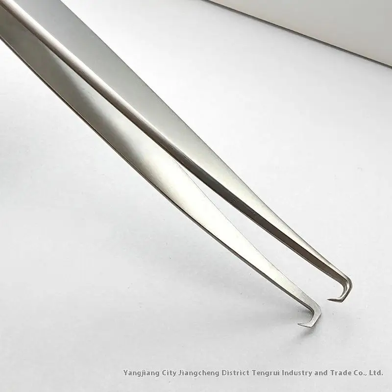 {MX} แหนบปลายโค้งสแตนเลสอย่างดี สำหรับกำจัดสิวเสี้ยน สิวอุดตัน ดูแลผิวหน้า เครื่องมือความงาม