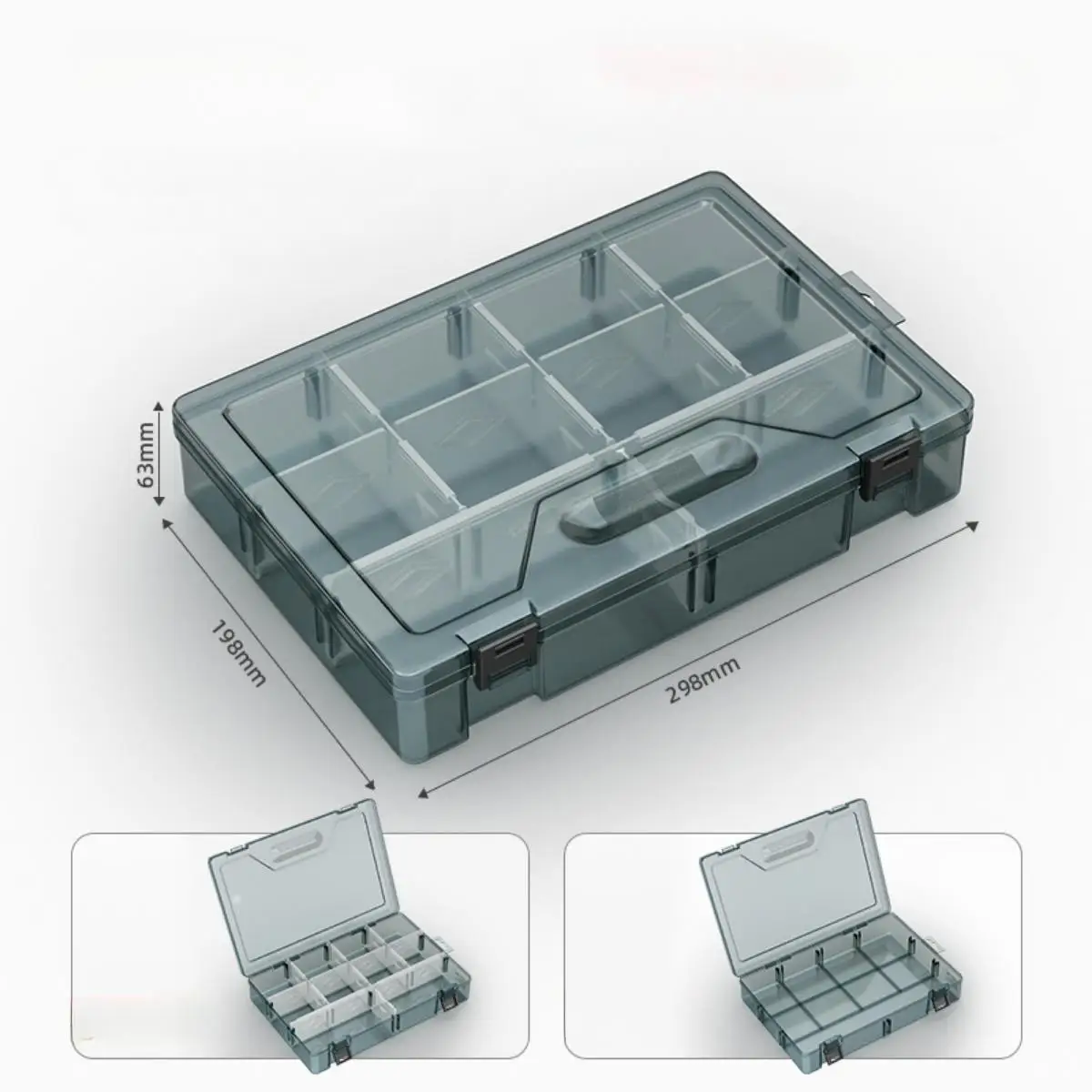 Screw Organizer Storage Bin Container Multi Compartments Workbench Small Parts