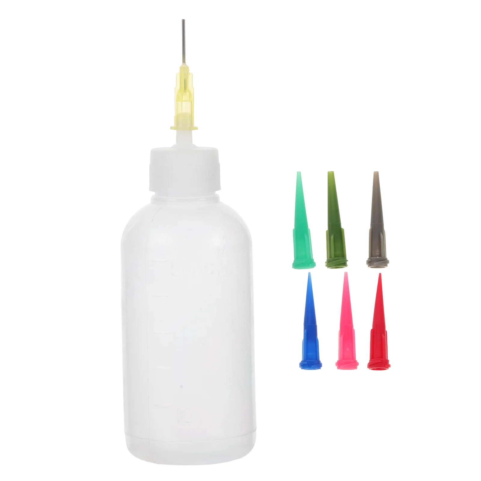 

1 set Squeeze Bottles Ceramic Tools 7 Tips Glaze Applicator Needle Bottle Needle Bottle for Clay Craft DIY Projects Pottery